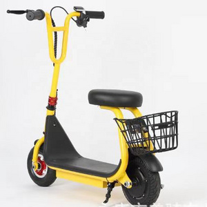 New Design Most Popular 8 Inch Electric Scooters Lithium Ion Battery Two-Wheel Electric Scooter With Basket And Seat