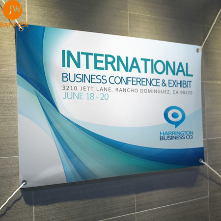 Custom Banner Printing Universal Scrim Vinyl Banner With Hemmed Edges Exhibition Backdrop Banner