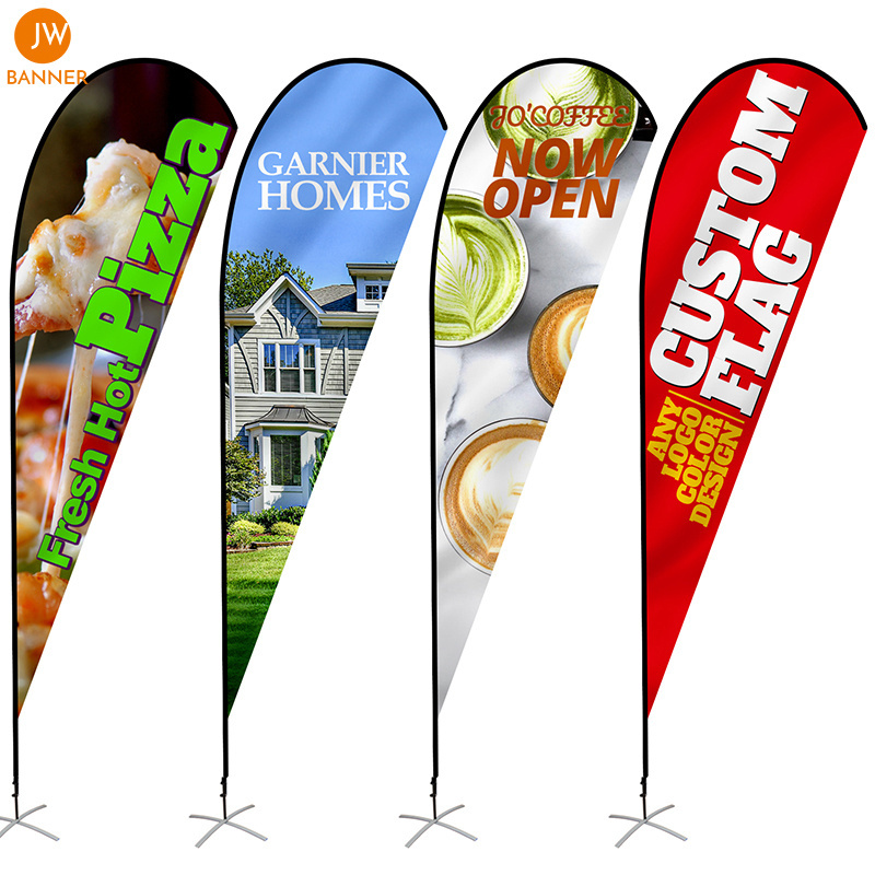 beach flag custom teardrop flag outdoor feather flags  advertising banners decorative wholesale