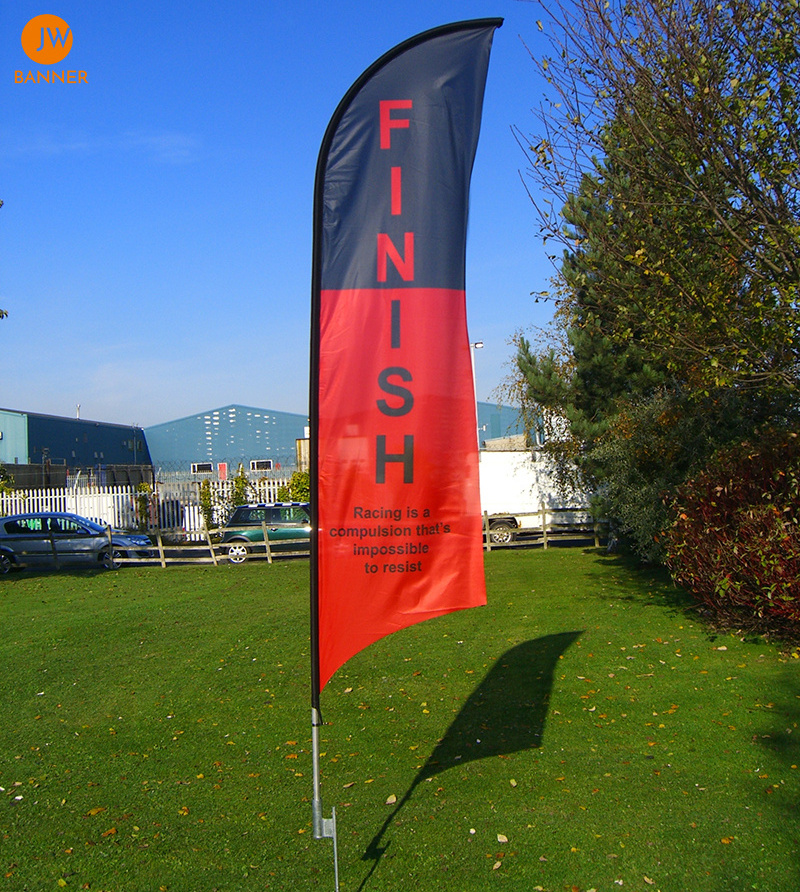 Custom Logo Advertising Beach Flag Banner Outdoor Sports Event Teardrop Flags 8ft 10ft 13ft Flying Feather Flags