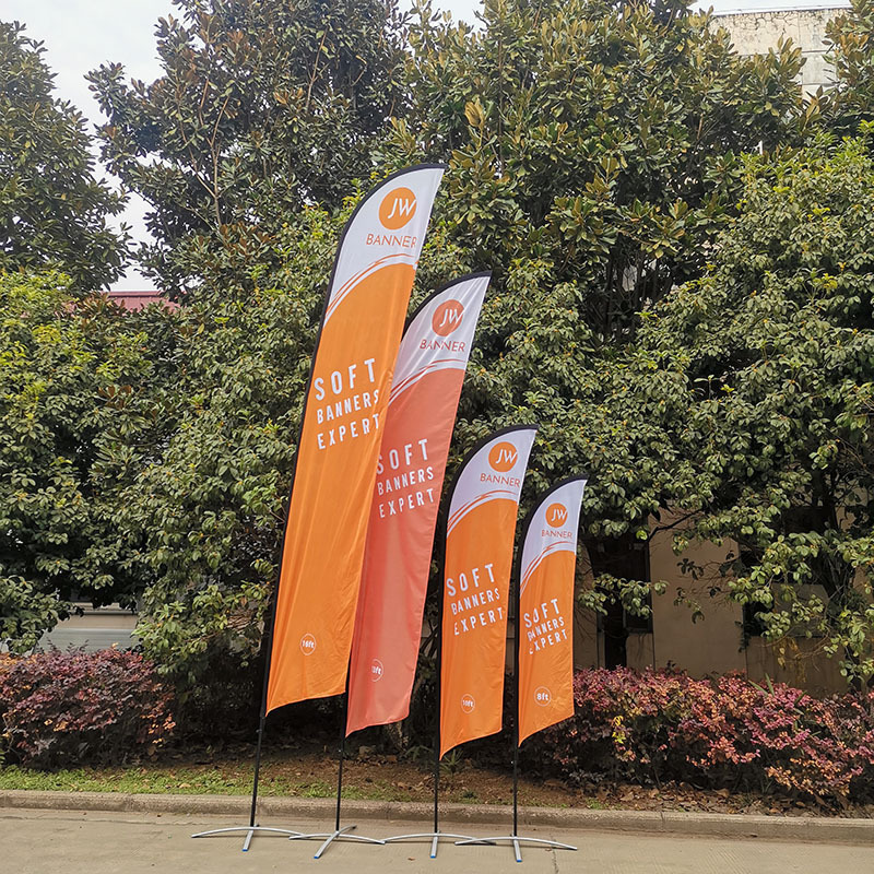 Custom Logo Advertising Beach Flag Banner Outdoor Sports Event Teardrop Flags 8ft 10ft 13ft Flying Feather Flags