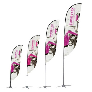 Custom Logo Advertising Beach Flag Banner Outdoor Sports Event Teardrop Flags 8ft 10ft 13ft Flying Feather Flags