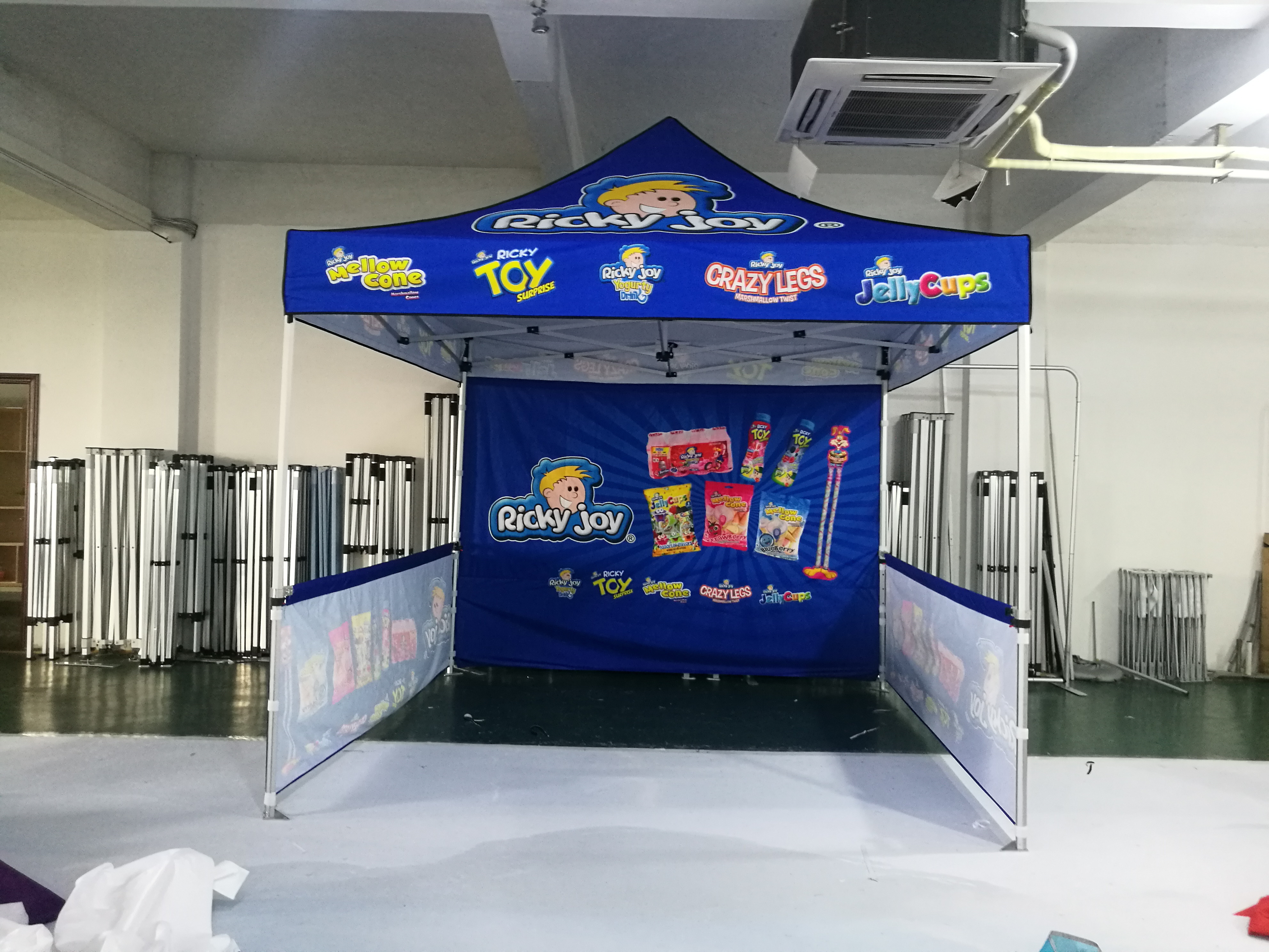 Custom Printing Easy Collapsible Pop Up Canopy Dual Top Commercial 10x20 retractable canopy tent