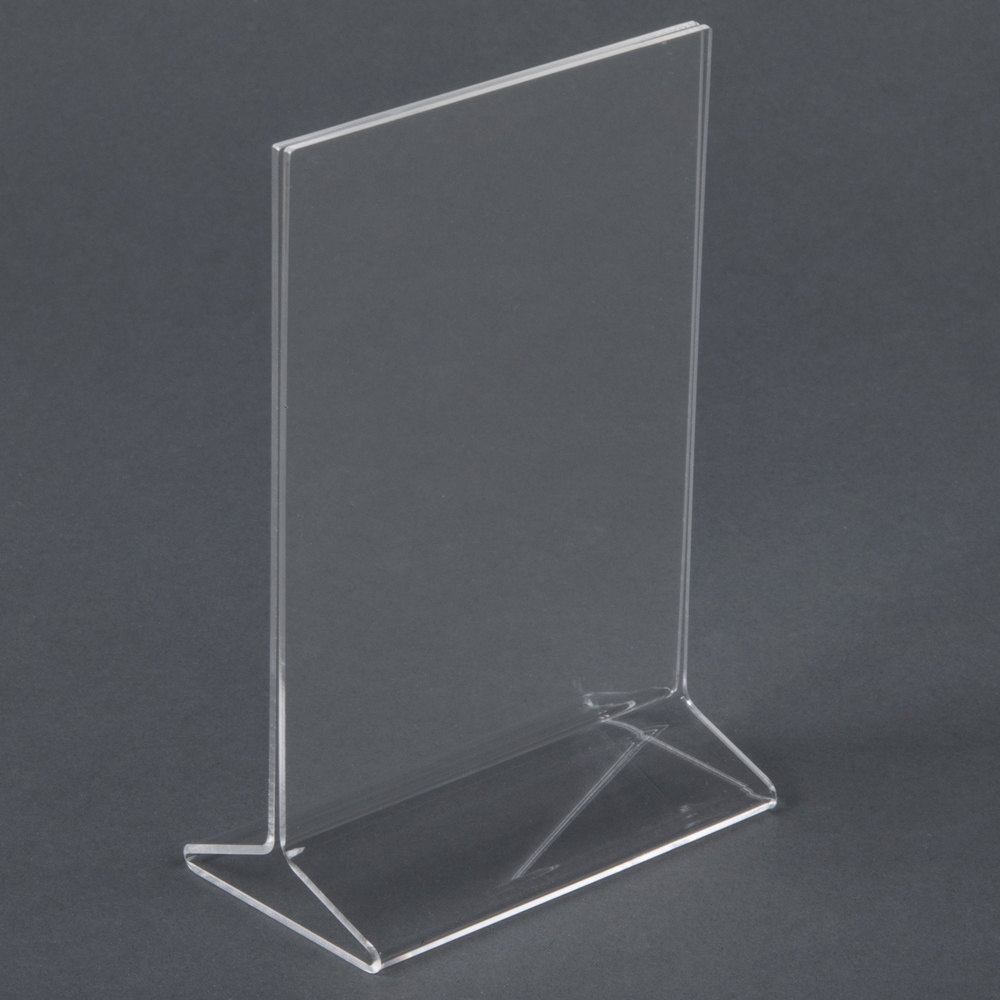 Acrylic Sign Holder Clear Table Menu Desktop Display Stand Paper Holder Table Top Sign Holder Acrylic Display Stand