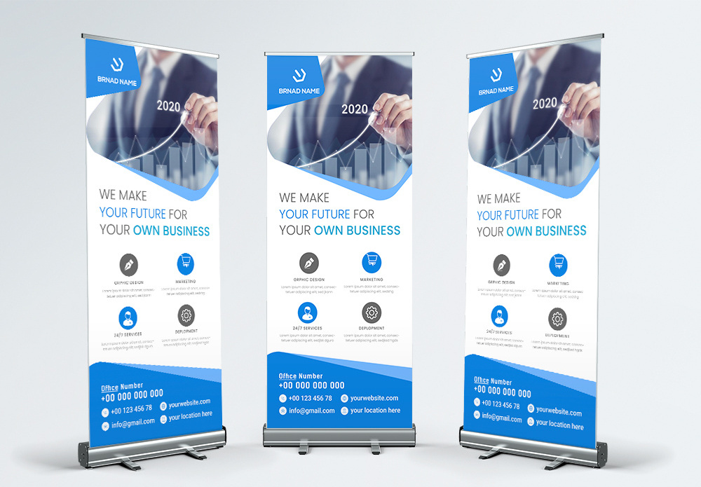 Pull Up Stand Portable Advertising Display Stand Booth Promotion Event Trade Show Rollup Banner Stand