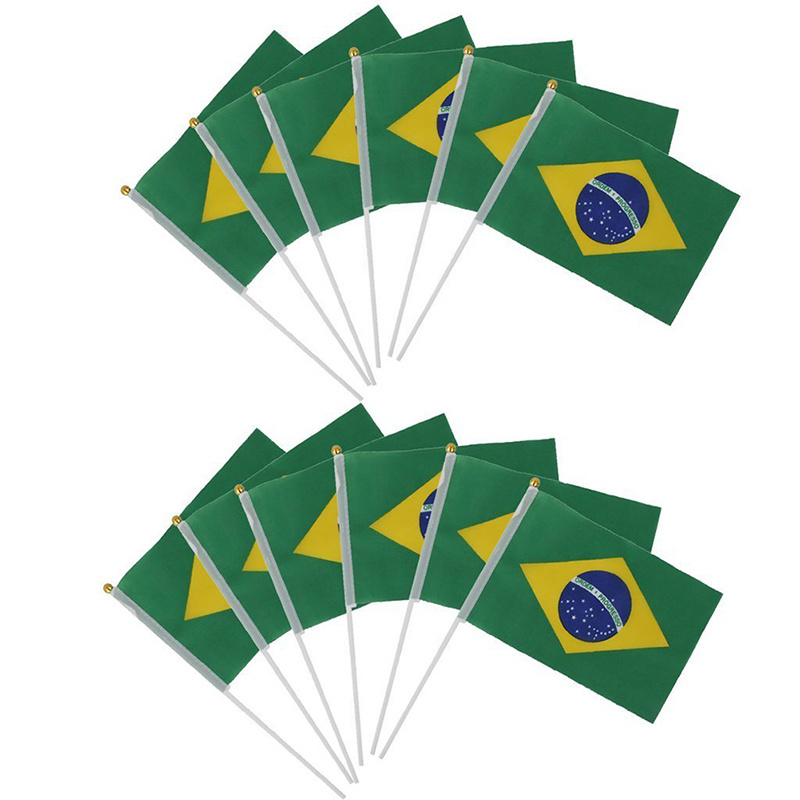 Custom World Country Flags Football Fans Stick Flag Club Fans Hand Mini Handheld Flags