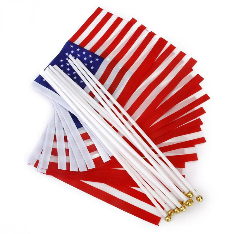 Custom World Country Flags Football Fans Stick Flag Club Fans Hand Mini Handheld Flags