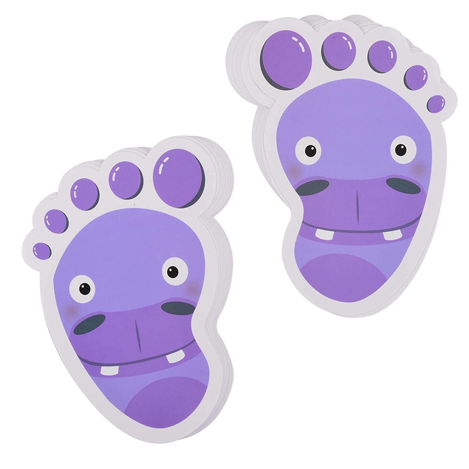 Cartoon Animals Guide Self-Adhesive Footprints Stickers Floor Decals for Kids Room Party Nursery Floor Stairs Decor