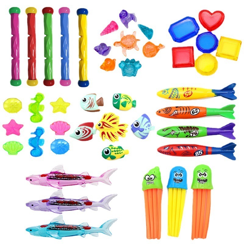 Dive Toy Summer Underwater Swimming Pool Toys Diving Throwing Torpedo Bandits Toys Glides Under Water Dive Game For Kid Training