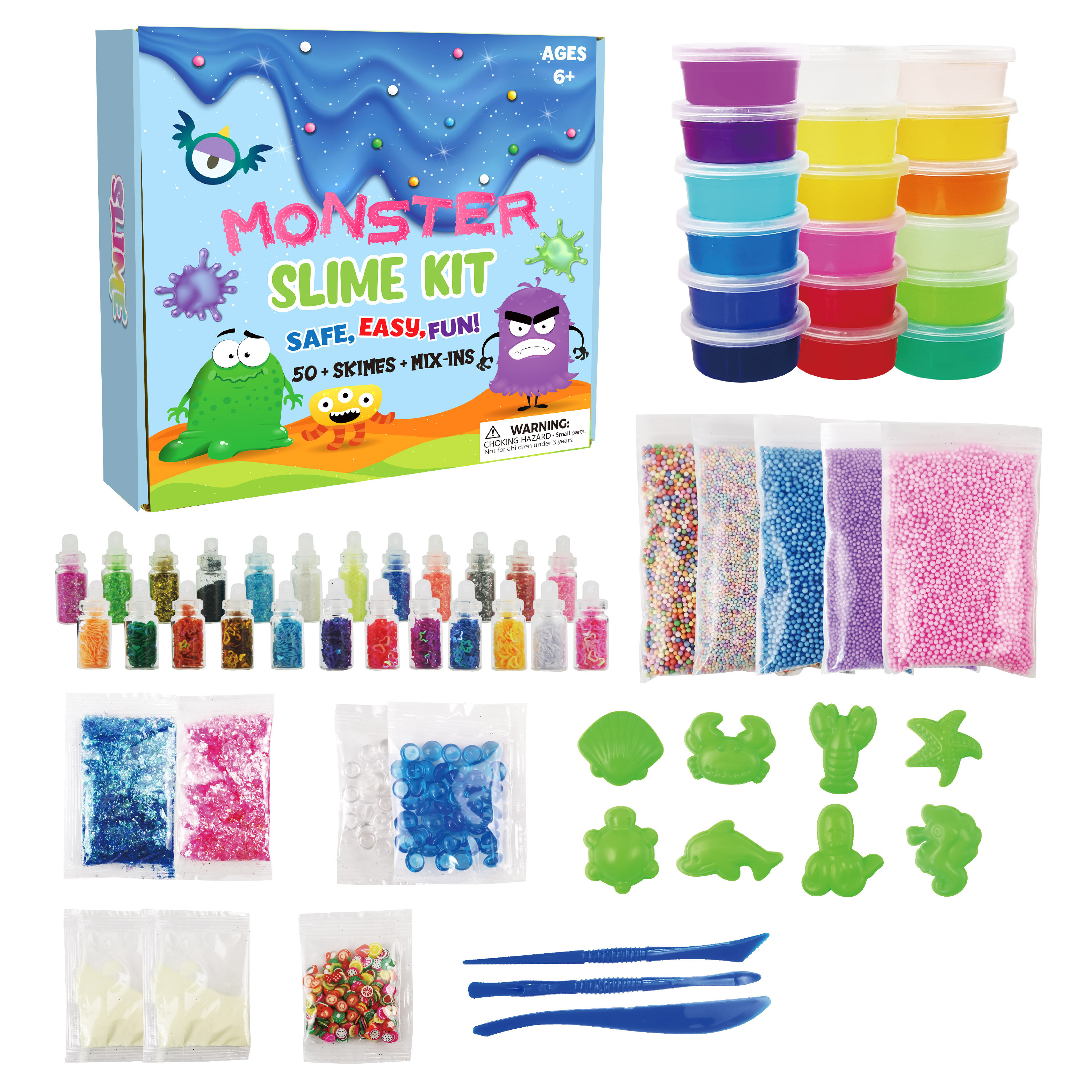 Jumbo Slime Party Favors Gift Kids Art Craft Kit DIY Butter Crystal Slime Making Kit