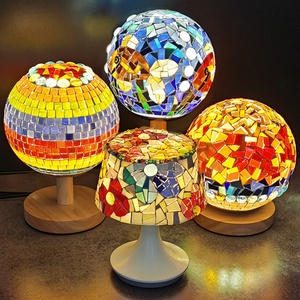 DIY Lamp Arts and Crafts Kit Creativity Rechargeable Turkish Table Lamp Make Your Own Mosaic Night Light Kit