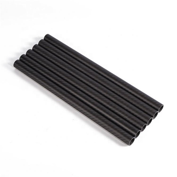 Top quality 3K twill matte full carbon fiber tube, carbon fiber tube price carbon