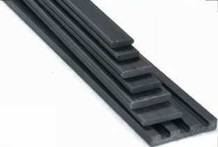 High stability carbon fiber prepreg reinforced strip/flat bar