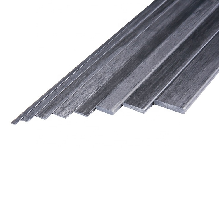 High stability carbon fiber prepreg reinforced strip/flat bar