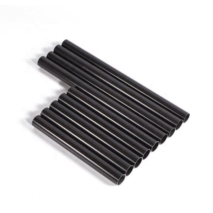 Top quality 3K twill matte full carbon fiber tube, carbon fiber tube price carbon