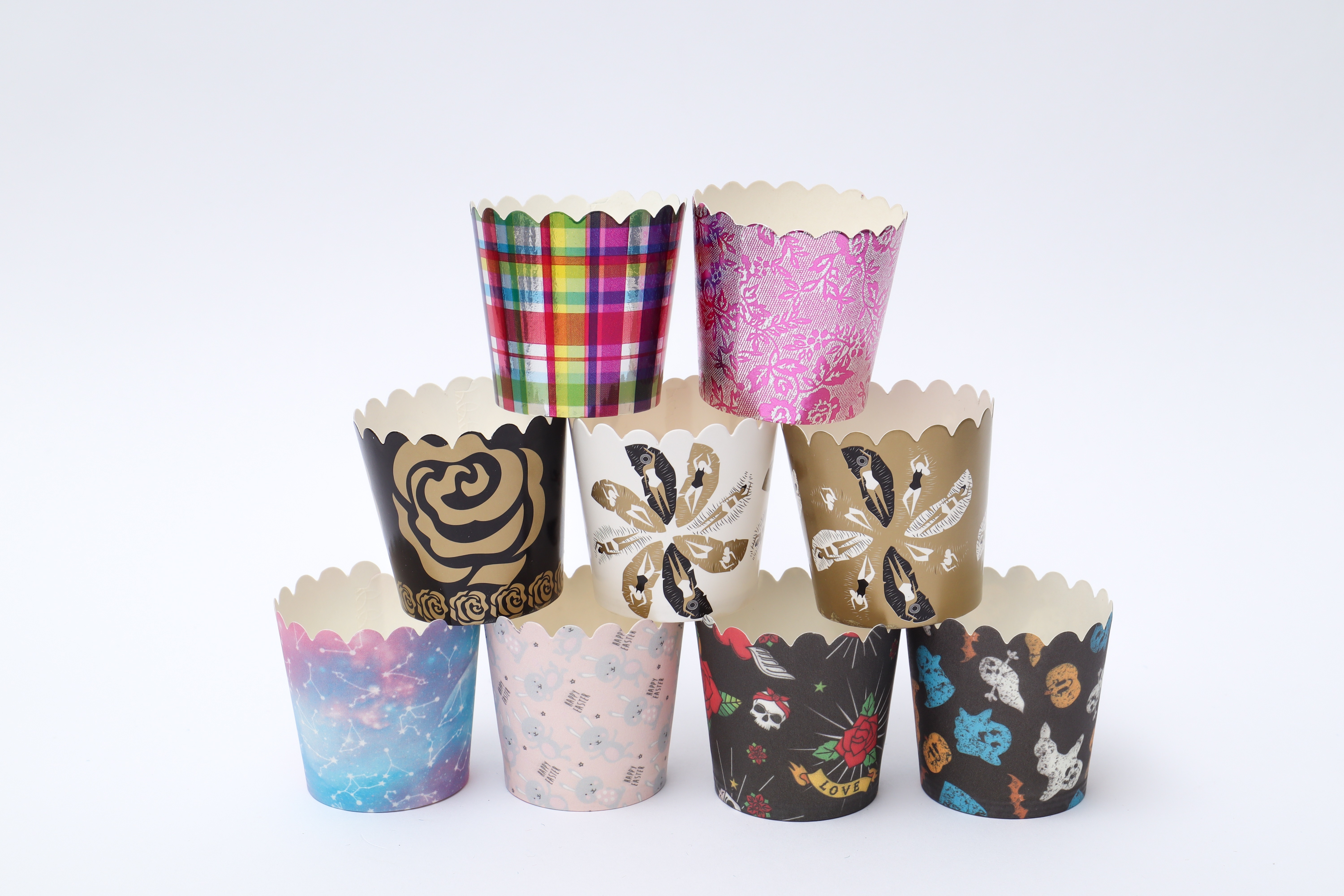 wholesale Celebration gift paper baking cake cups muffin cup disposable cupcake liners  with high quality