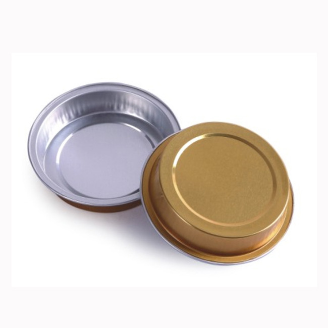 Cakecup Baking Pie Pans Container with Lid Aluminum Foil Disposable Food PET JW Free Sample for Existing Design OEM & ODM Accept