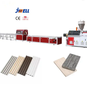 Outdoor Floor WPC Decking Production Machine Wood Plastic Composite WPC Wall Panel Small House Building Material Making Machine