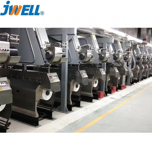 JWELL - POLYESTER PLASTIC STAPLE FIBER EXTRUDER MACHINE, HOLLOW PET STAPLE FIBER EXTRUSION LINE