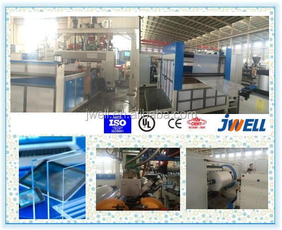 JWELL - ABS/PMMA/HIPS suitcase luggage board plate sheet extrusion line/making machine