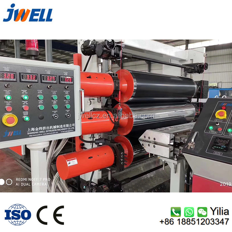 Jwell PVC calendering machine plastic pvc sheet extrusion machine