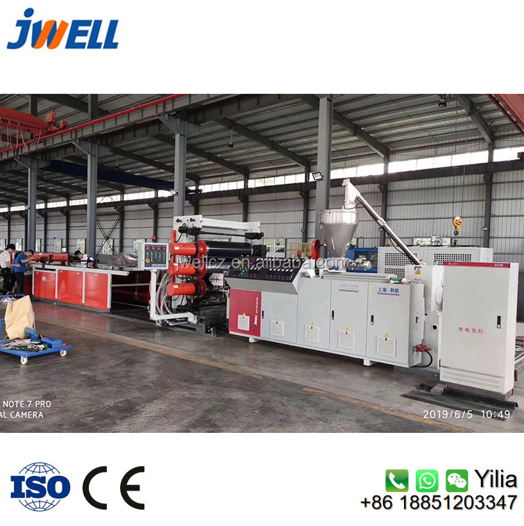 Jwell PVC calendering machine plastic pvc sheet extrusion machine