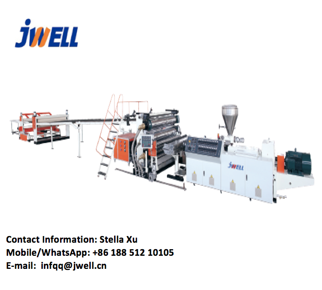 Jwell PVC Foaming Extrusion Line for exhibition board picture frame  Chemical Foaming Method