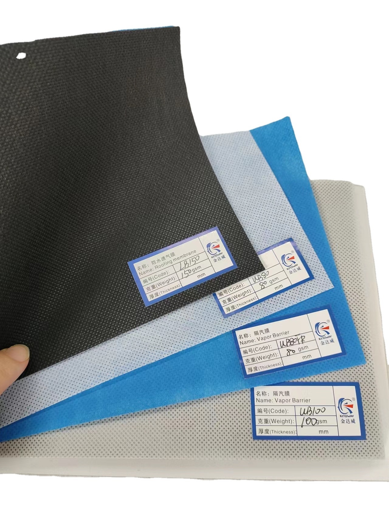 Kingway Factory Sale Waterproof Vapor Barrier for Roof Underlayment, Fire Resistant Roofing Material for Construction