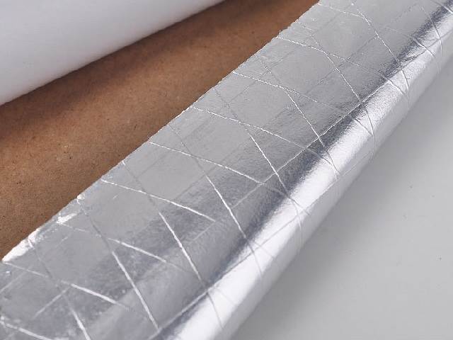 PP/flame-retardant adhesive/3-way scrim/kraft paper/aluminum film