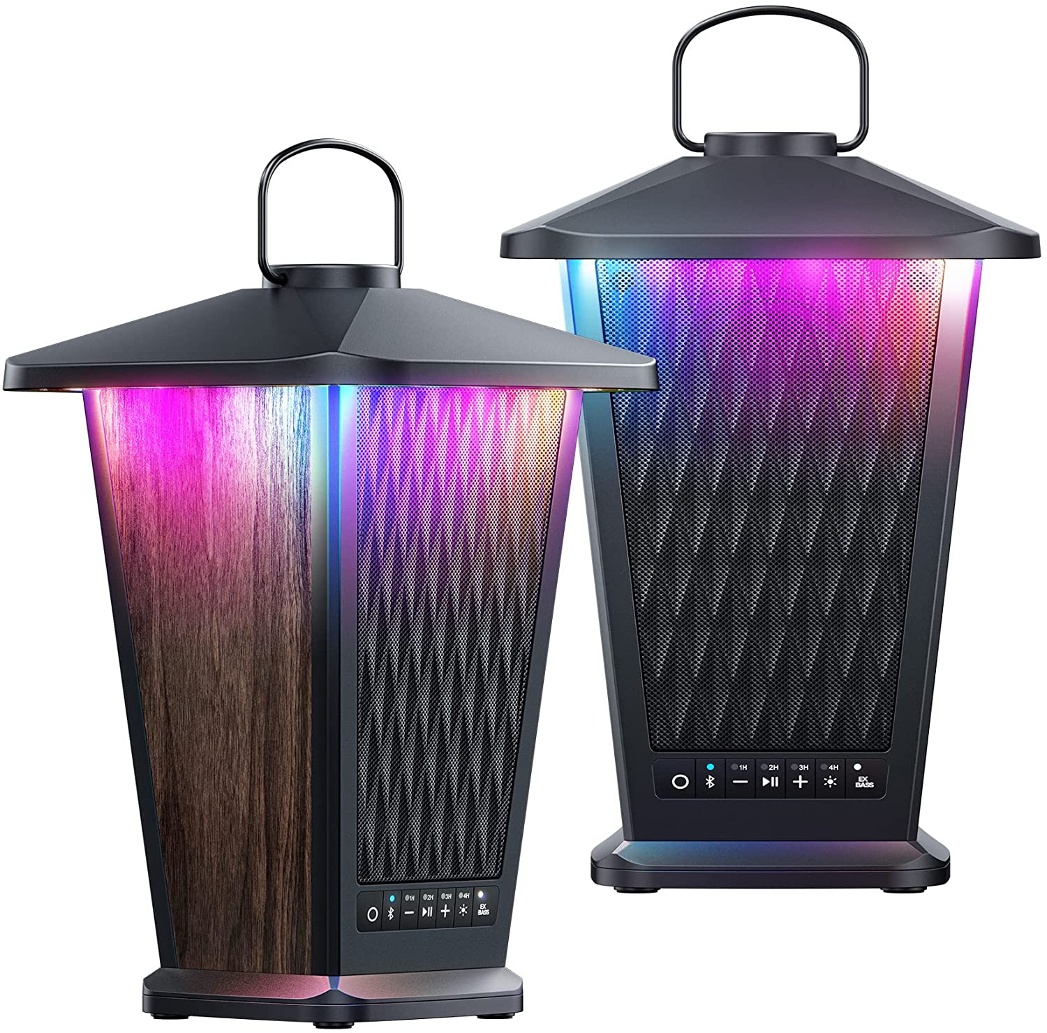 L17 Retro style outdoor wireless speaker Colorful lamp courtyard speaker with multi point connection function