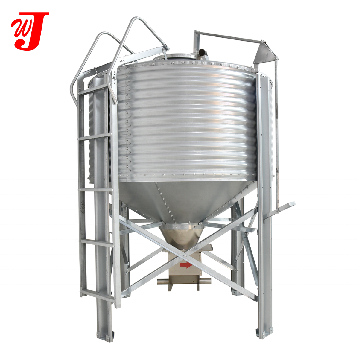 Poultry Farming Granaries Chickens Feed Silos Automatic Broilers And Pigs  Feeding Systems