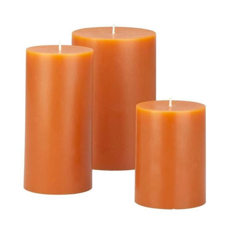 Junda metallic pillar candle pillar candles in glass jar wedding glass pillars for candles