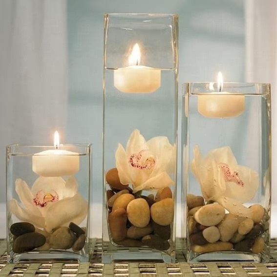 Junda floating pool candles floating iceberg candle 10 hours floating candles 3 inch