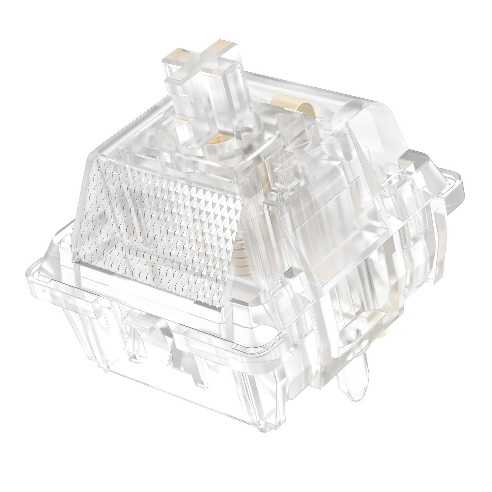 2024 NEW DUROCK Ice King Switches Full Transparent Clear Housing 62g Progressive Spring Line Keyswitch JWK Mechanical Switch