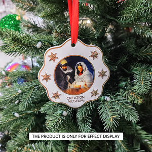 Customized DIY Picture Flat Ceramic Christmas Pendant Ornaments Festive Decor for Holiday Decor