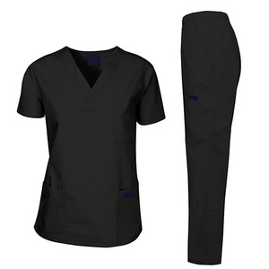 Cheap Hospital Medical Scrubs Uniforms Jumpsuit Wholesale Spandex And Rayon Short Sleeve Medical Uniforms Nursing Scrubs Sets