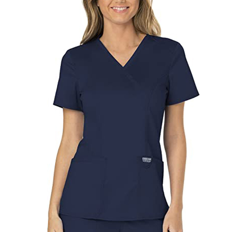 New Style Wholesale Custom Medical Navy Scrubs Pants Uniforms Sets Fit Jogger Hospital Uniforms Female Nursing Scrub Sets