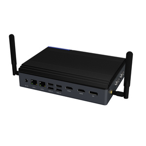 JWIPC Intel Core i3 i5 i7 mini pc dual lan 6usb DP1.4 embedded box digital signage player 8K fanless mini industrial computer