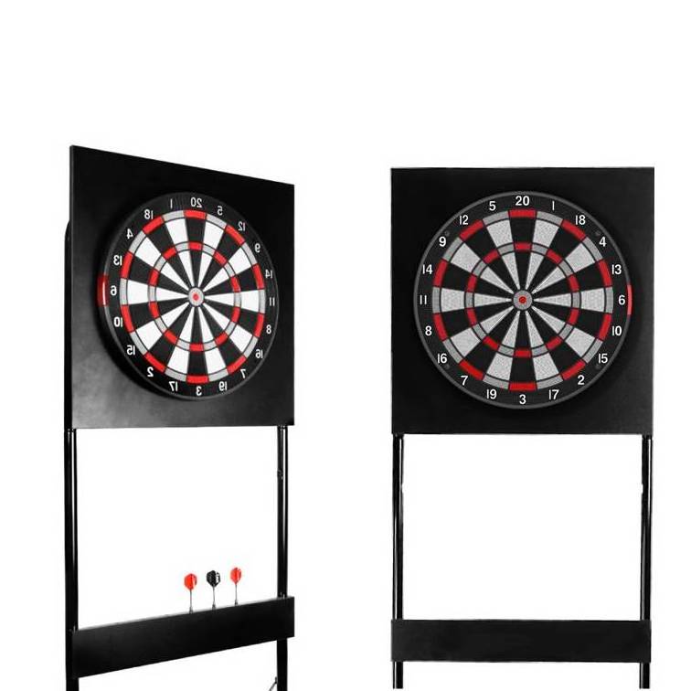 portable dartboard stand with board