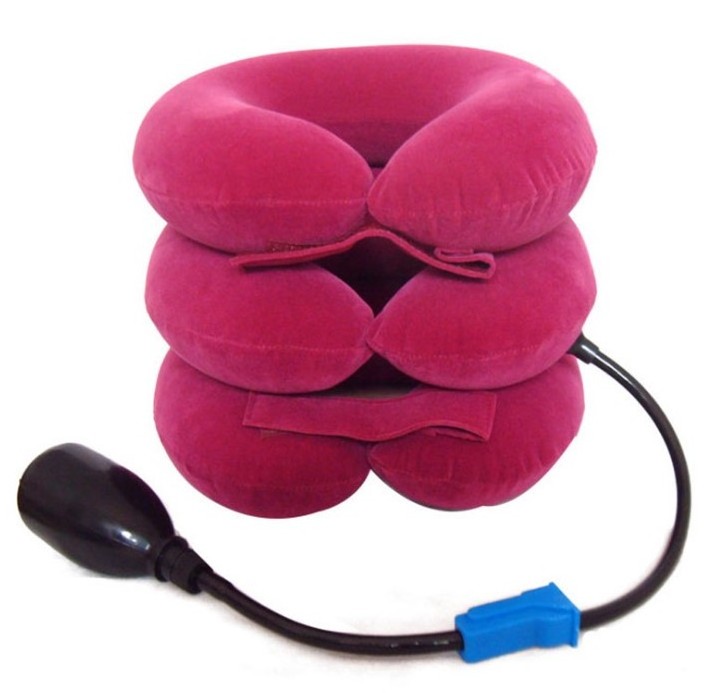 Wholesale Healthcare Portable Neck Pain Relief Inflatable Cervical Neck Traction Support Collar Pillow air neck support