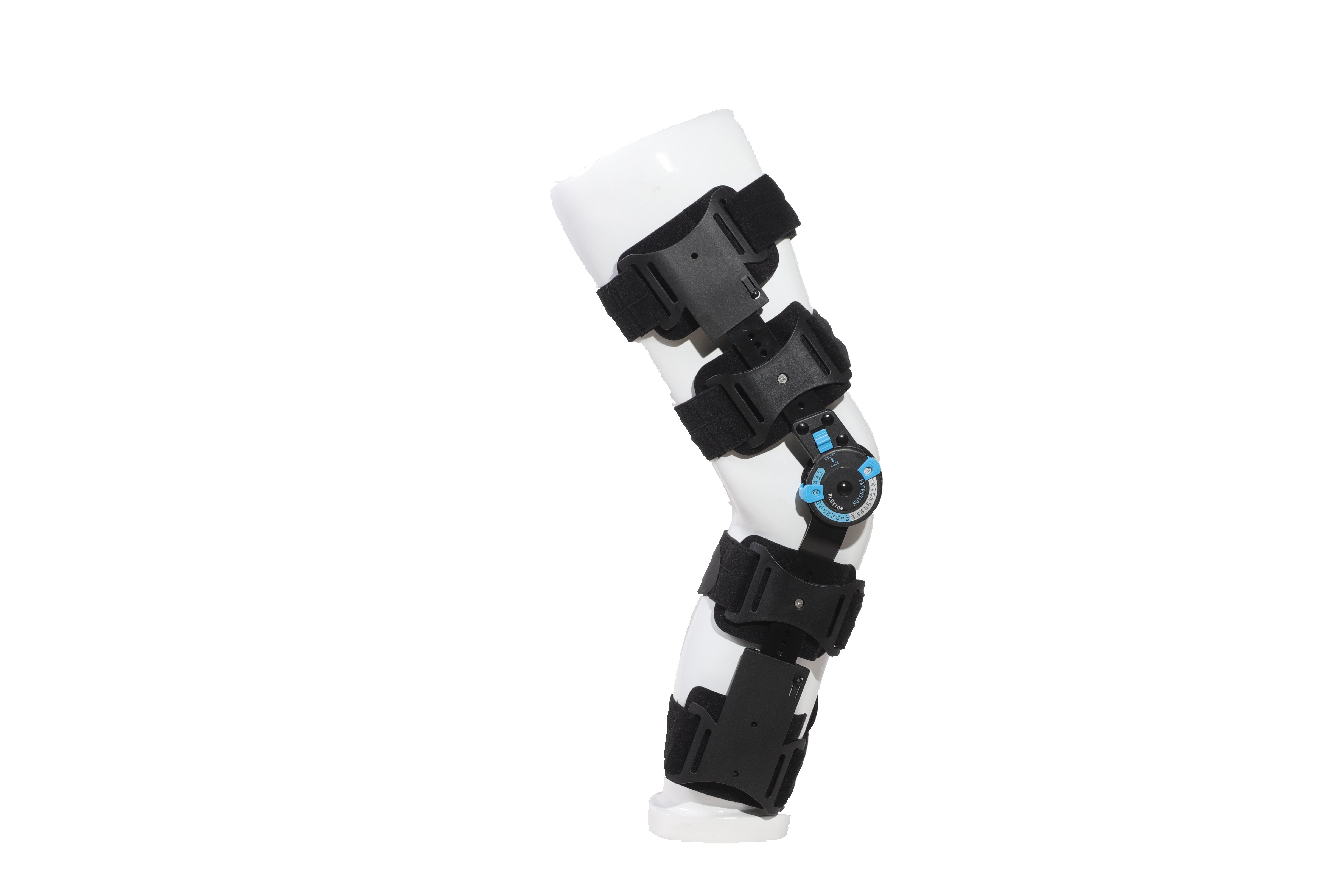 Knee brace for osteoarthritis Adjustable Knee Immobilizer with side Stabilizers of locking dials