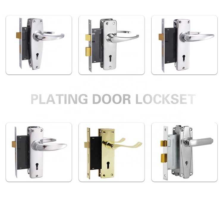 Exterior Door Set With Deadbolt Stainless Steel Entry Set Pack Quick Lever Handle Lock