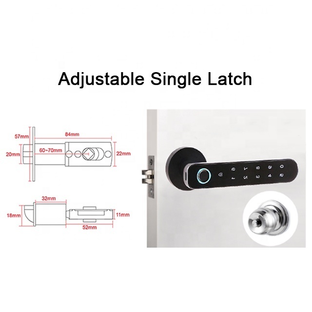 Deadbolt Locks Dead Bolt Security Door Fingerprint Electric App Key Locker Finger Print Single Latch Smart Lock