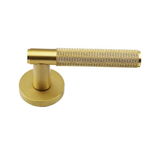 Brass Lever Classic Type Door Handles With Rosette Lever Split Door Handle For Bedroom Bathroom Wooden Door Vintage Style TUV