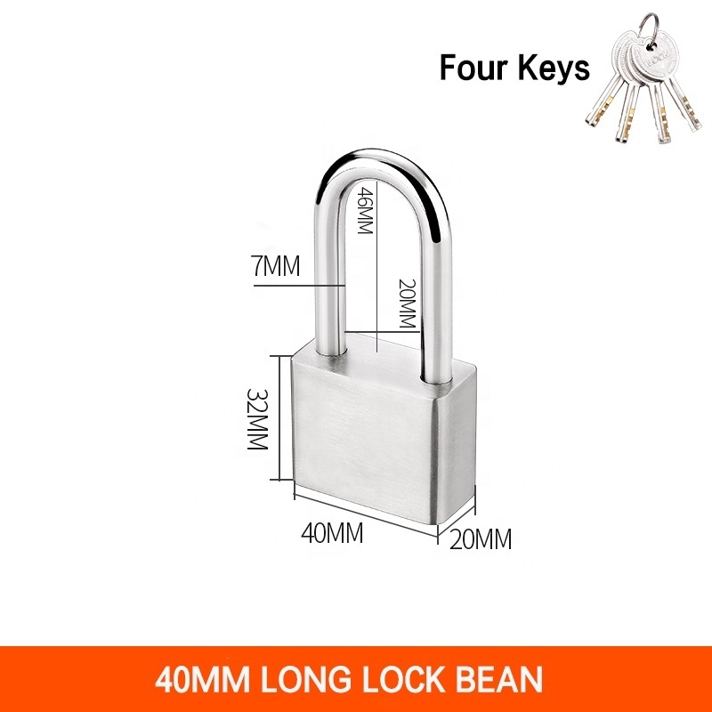 The cheapest Security Sample available Safety padlock Nickel Plated Square key Iron Padlock