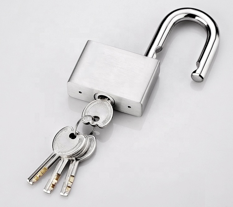 The cheapest Security Sample available Safety padlock Nickel Plated Square key Iron Padlock