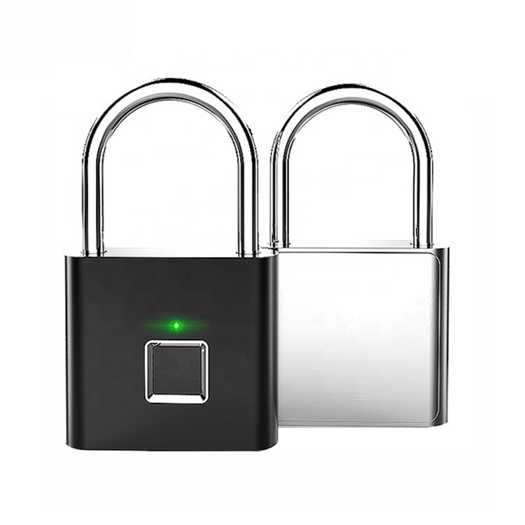 Waterproof Anti-theft Ip65 Smart Digital Alarm Fingerprint Pad Lock Smart Biometric Fingerprint Padlock