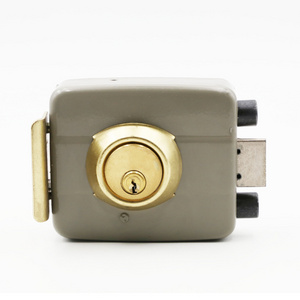 Hot Sale High Quality Rim Lock Dead Bolt Aluminum Brass Hook Rim Door Lock Double Side Full Brass Cylinder Gate Door Lock