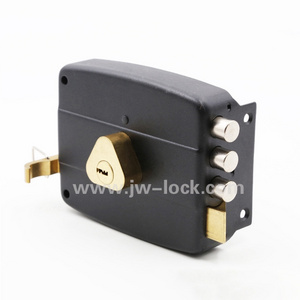 Italy Standard 4 Point Rim Lock For Entrance Armored Door Brass Cylinder Outdoor Sliding Gate Bolt Garage Door Locks