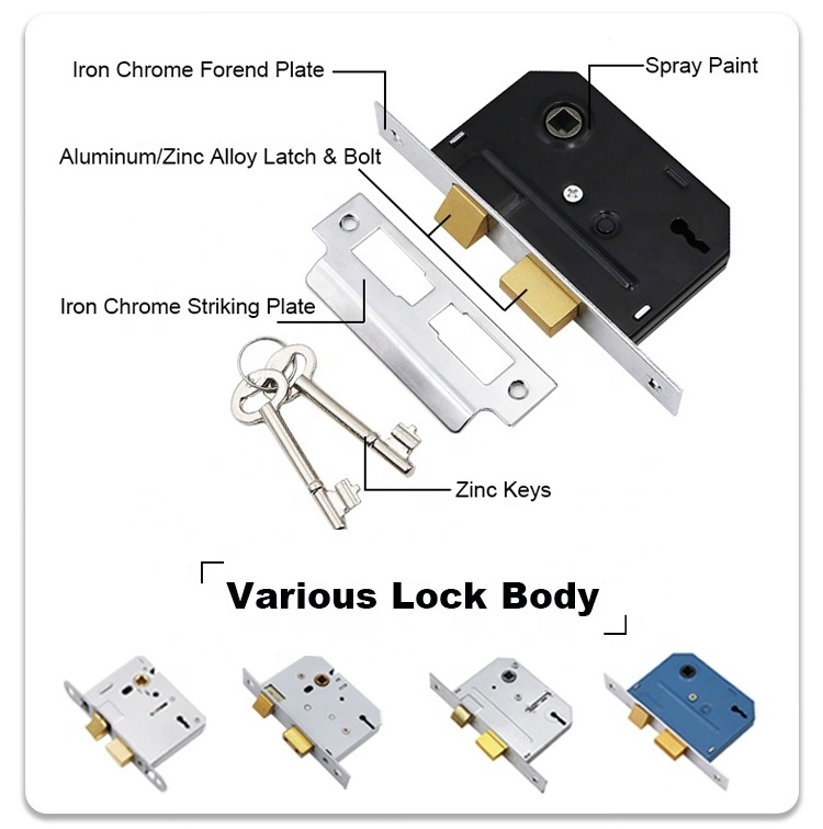 Mortise For High Security Door Front Handlesets Bathroom Latch And Set Lever Handle Door Lock